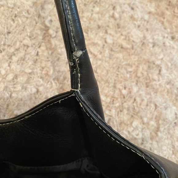 J Jill Black Leather Bag - Picture 6 of 12